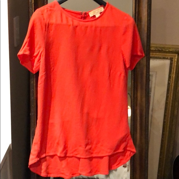 Orange Michael by Michael kors high low blouse - Picture 1 of 4